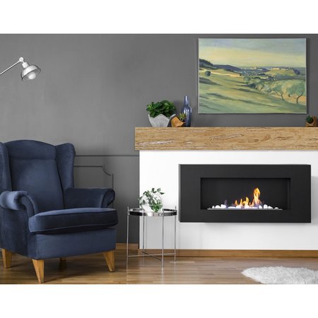 Ekena Millwork Pecky Cypress Faux Wood Fireplace Mantel, NaturaL x 10"D x 84"W MANUPC08X10X84PP